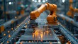 © tunanon - High Definition Close-Up of Car Assembly Robot