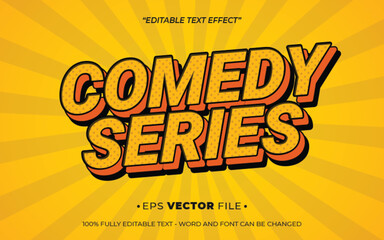 Leinwandbilder - Comedy Series 3d text effect editable vector