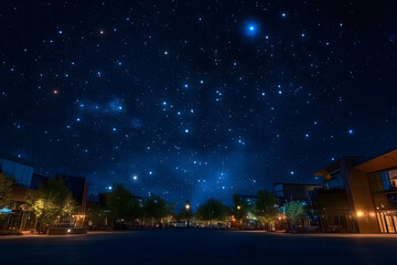 Wall Mural - night sky - universe filled with stars, nebula and galaxy
