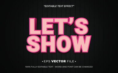 Poster - Live Show 3d text effect editable effect