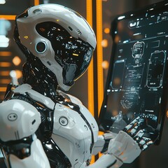 Poster - Futuristic Robot Using Advanced Technology in Modern Environment