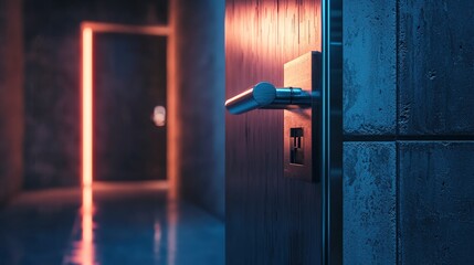 Fototapete - Security breach risks in high-tech environmentsa realistic perspective on authentication vulnerabilities