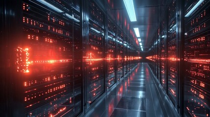 Leinwandbilder - Data center cybersecurity essential measures for protecting infrastructure from digital risks and threats
