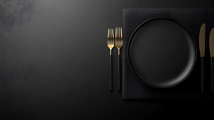 Poster - A black menu texture design background, featuring a sleek and minimalist texture ideal for a stylish and modern interface.

