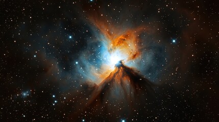 Wall Mural - Cosmic Nebula A Stellar Landscape Of Celestial Beauty
