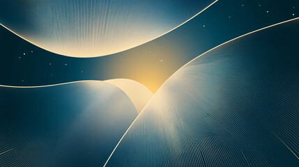 Aufkleber - Create a minimalistic background graphic for a poster featuring soft blue and light yellow tones, with clean geometric accents and a modern aesthetic.

