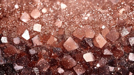 Poster - Captivating hues of mocha mousse create a sparkling abstract surface, inviting viewers to lose themselves in its textured beauty