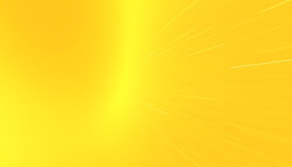 Fototapete - A vibrant yellow background features radiating light streaks creating a burst effect. The bright golden hues evoke warmth and energy. Simple abstract design.