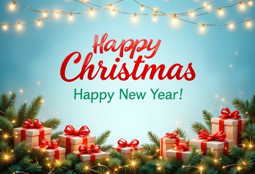 Christmas greeting card Christmas border with copy space festive background 