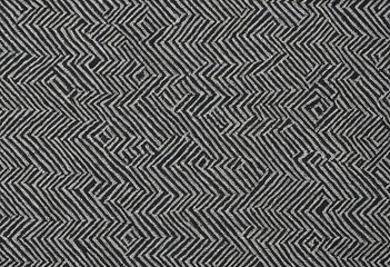 Poster - Abstract Black and White Zigzag Geometric Textile Pattern Design.A seamless textile pattern featuring a monochrome design of interlocking zigzags and squares.