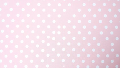 Poster - Pink Polka Dot Pattern Background Texture Design Wallpaper Fabric. The texture appears slightly textured, possibly fabric or paper.