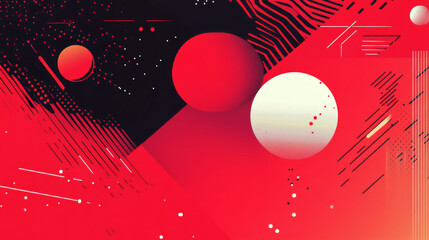 Fototapete - Abstract red background. Modern and Creative Trend design in vector illustration