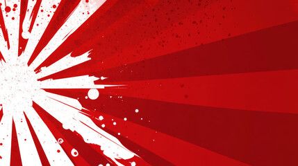 Poster - Red comic sunburst effect background with halftone. pop art comic-style vector background. Suitable for templates, sale banners, events, ads, web and pages