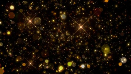 Wall Mural - gold stars dust birthday background