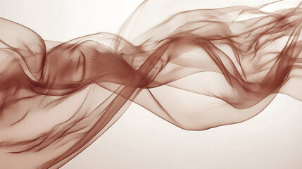 Poster - Delicate fabrics gracefully intertwine, evoking a sense of calm and elegance in an intimate, softly lit atmosphere
