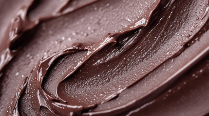 Poster - Savor the luxurious appearance of mocha mousse, showcasing its smooth textures and enticing chocolate color, perfect for dessert lovers
