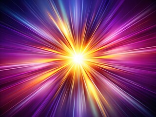 Aufkleber - Stunning Long Exposure of a Modern Burst Isolated on a Purple Background Capturing Vibrant Colors and Dynamic Motion for Creative Design and Art Projects