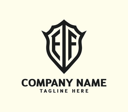 EF Modern Monogram Logo Design with Minimalist Elegance, Sleek Lines, and Contemporary Typography