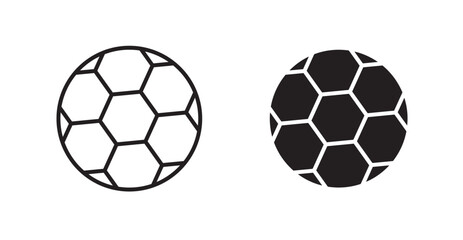 Poster - Football flat simple vector symbols illustration.
