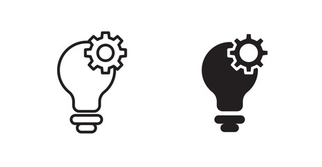 Poster - Innovation flat simple vector symbols illustration.