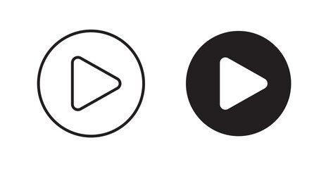 Poster - Video flat simple vector symbols illustration.