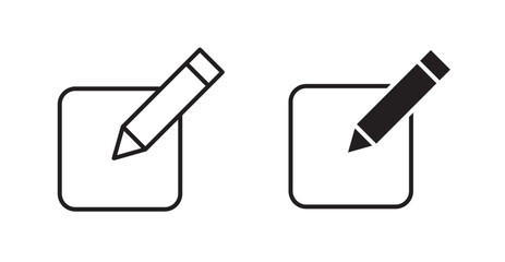 Poster - Edit flat simple vector symbols illustration.