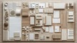 © cynz - A flat lay of neatly organized papers and tools for classification planning on a modern desk.