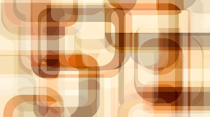 Aufkleber - A minimalist layout of overlapping transparent rectangles in neutral colors, symbolizing seamless connections.