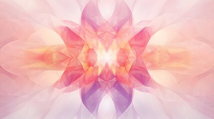 Aufkleber - A smooth transition of digital layers arranged symmetrically, representing effortless flow.