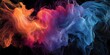 © PegawaiNegriStock - Abstract swirling colors in vibrant hues of orange and blue against a dark background.