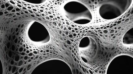 Poster - Contemporary particle mesh network featuring minimalist yet striking aesthetics.