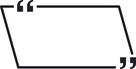 Poster - Empty quote frame is waiting to be filled with a text message, quote or inspirational phrase, featuring quotation marks at the beginning and end