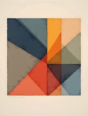 Wall Mural - Abstract Geometric Square Background