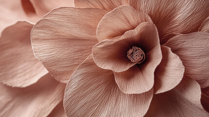 Poster - A delicate arrangement of blooms in warm mocha hues captures elegance, highlighting the intricate details of petals and texture in a serene setting