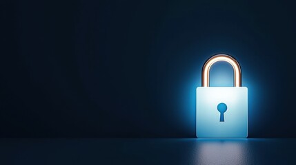Poster - Futuristic Server Racks with Glowing Encryption for Secure Data Storage