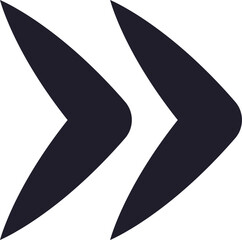 Poster - Two dark arrows pointing right create a dynamic visual representation of progress and forward momentum, symbolizing direction, advancement, and the journey toward success