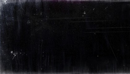 Aufkleber - Abstract Film Photography. Scratched and Textured Black Surface with Subtle Highlights and White Speckles, Perfect for Backgrounds, Vintage Designs, or Grunge Inspired Art Projects