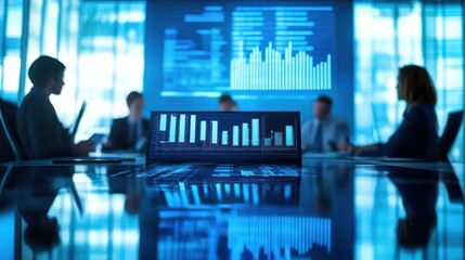 Poster - Global Market Analysis: Business Meeting with Data Visualization