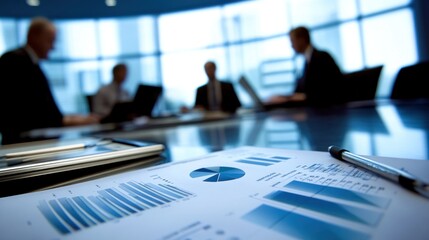 Poster - business meeting analysis: data-driven decisions in corporate strategy