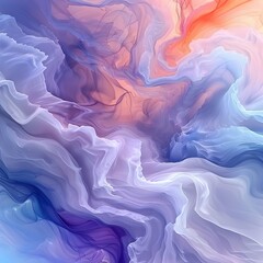 Wall Mural - A swirl of blue and purple colors, creating a sense of movement and fluidity