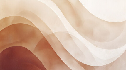 Poster - Gentle waves of mocha and pastel hues flow harmoniously, evoking a calming atmosphere perfect for artistic endeavors