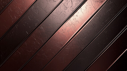 Poster - Striking metallic lines in rich mocha mousse tones evoke a sense of depth and sophistication, enhancing any stylish interior setting