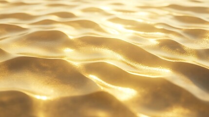 Wall Mural - Golden Sand Texture, Sunlit Ripples