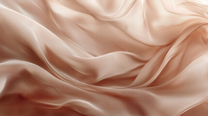 Poster - Cascading layers of soft, flowing fabrics dance softly, unveiling a peaceful interplay of delicate textures and subtle hues in an inviting setting