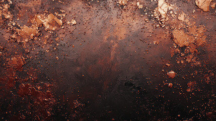 Poster - A stunning mocha mousse epoxy resin display with intricate textures and earthy hues, showcasing captivating artistic depth