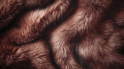 Poster - Soft mocha fur creates a stunning textural display, inviting warmth and sophistication to chilly autumn days and stylish gatherings