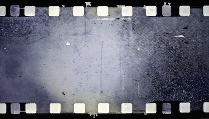 Wall Mural - Detailed Close-Up of a Vintage Film Strip Frame with Visible Scratches, Dust, and Grainy Texture Perfect for Retro Themed Cinematic Projects, Graphic Design Overlays, or Nostalgic Photography Concepts