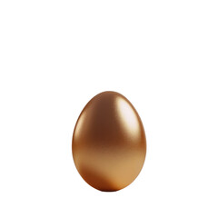 Poster - shiny golden egg on black background for easter or spring festival