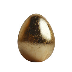 Poster - Shiny Gold Egg with Smooth Surface and Reflective Texture