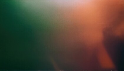 Wall Mural - vivid gradient of earthy orange to deep green with subtle textures and scratches. abstract art conce